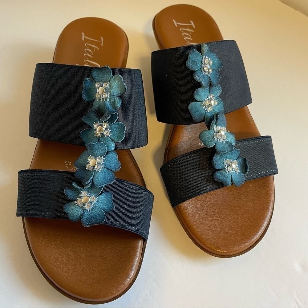 Italina Shoemakers sandals Women’s size 5 Genevieve Floral IS JESSA sandals comf